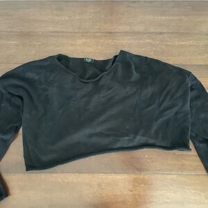 Brandy mellvile cropped off the shoulder sweater